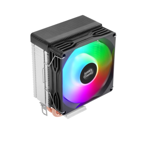 Refroidisseur CPU Mars Gaming MCPU-X2 - TDP jusqu'à 150 W - 2 caloducs - Silencieux - Ventilateur FDB PWM 120 mm - Accessoires i