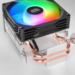 Refroidisseur CPU Mars Gaming MCPU-X2 - TDP jusqu'à 150 W - 2 caloducs - Silencieux - Ventilateur FDB PWM 120 mm - Accessoires i