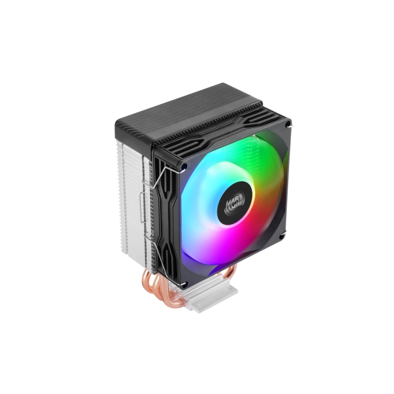 Refroidisseur CPU Mars Gaming MCPU-X3 - TDP jusqu'à 190 W - 3 caloducs - Ventilateur FDB PWM 120 mm - Silencieux - Accessoires i