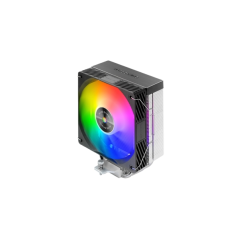 Refroidisseur de processeur Mars Gaming MCPU-X4ARGB (220 W) - Ventilateur PWM 120 mm - Éclairage ARGB - 4 caloducs HCT - Noir