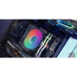 Refroidisseur de processeur Mars Gaming MCPU-X4ARGB (220 W) - Ventilateur PWM 120 mm - Éclairage ARGB - 4 caloducs HCT - Noir
