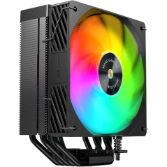 Refroidisseur de processeur Mars Gaming MCPU-X5ARGB (280 W) - Ventilateur PWM 120 mm - Éclairage ARGB - 5 caloducs HCT - Noir