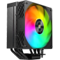 Refroidisseur de processeur Mars Gaming MCPU-X5ARGB (280 W) - Ventilateur PWM 120 mm - Éclairage ARGB - 5 caloducs HCT - Noir