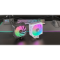 Refroidisseur de processeur Mars Gaming MCPU-X5ARGB (280 W) - Ventilateur PWM 120 mm - Éclairage ARGB - 5 caloducs HCT - Blanc
