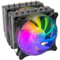Dissipateur thermique Mars Gaming MCPU-XT - Performances extrêmes 300W TDP - Double tour - 6 caloducs HCT - Compatible ARGB - Mu