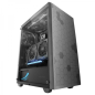Mars Gaming MC-Q3 Professional Mid-Tower - Verre trempé - Double grille magnétique - Ventilateur FDB 120 mm - Support de refroid