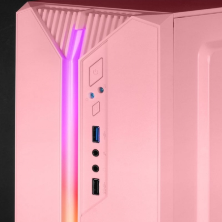Mars Gaming MC-S1 Boîtier de jeu compact - Éclairage ARGB 12 modes - Fenêtre latérale complète - Ventilateur FRGB inclus - Compa