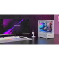 Boîtier tour ATX Mars Gaming MC-SE2 - Ventilateur FRGB intégré de 120 mm - Panneau avant en verre trempé sans cadre - Double com