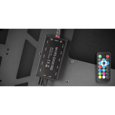 Boîtier tour ATX Mars Gaming MC-TITAN - Panneaux latéraux en verre trempé - Éclairage ARGB - Hub d'éclairage avec télécommande -