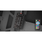 Boîtier tour ATX Mars Gaming MC-TITAN - Panneaux latéraux en verre trempé - Éclairage ARGB - Hub d'éclairage avec télécommande -