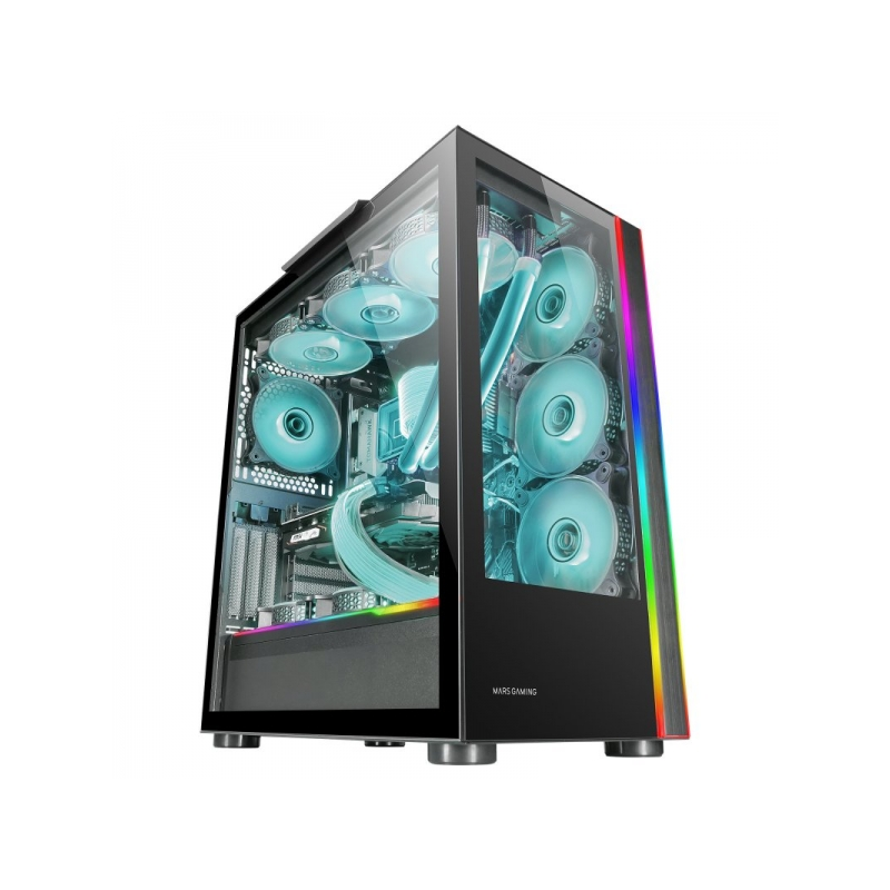 Mars Gaming MC-Ultra Torre Custom XXL - Verre Trempé - USB 3.0 - ARGB - Couleur Noir