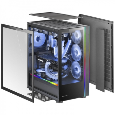 Mars Gaming MC-Ultra Torre Custom XXL - Verre Trempé - USB 3.0 - ARGB - Couleur Noir