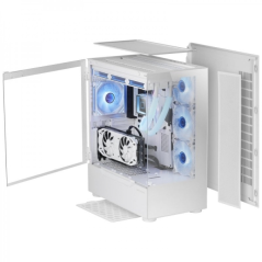 Mars Gaming MC-ULT CUSTOM Gaming Case - Verre Trempé Panoramique - Support E-ATX - Capacité pour 9 Ventilateurs - Double Caméra