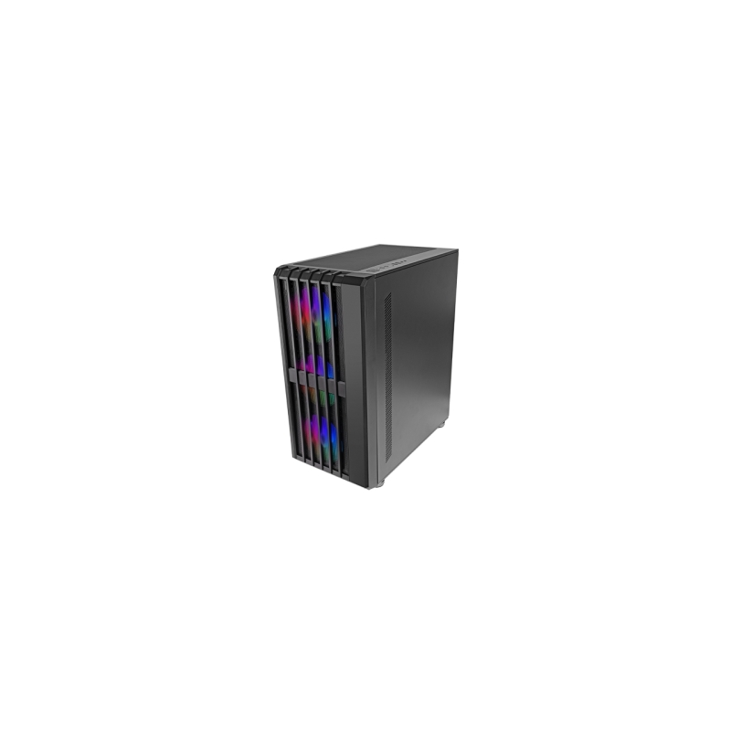 Boîtier tour ATX Mars Gaming MC-VAULT - 4 ventilateurs ARGB 120 mm - Panneau latéral en verre trempé - Grilles avant et supérieu