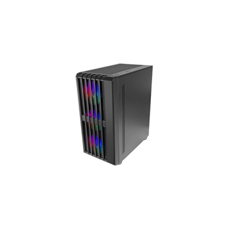 Boîtier tour ATX Mars Gaming MC-VAULT - 4 ventilateurs ARGB 120 mm - Panneau latéral en verre trempé - Grilles avant et supérieu