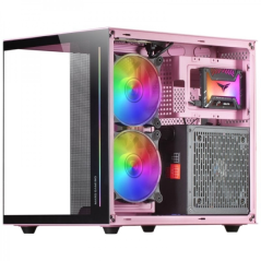 Mars Gaming MC-VIEW Mini tour de jeu personnalisée Premium - Verre trempé - Structure modulaire - Support 7 ventilateurs - Compa