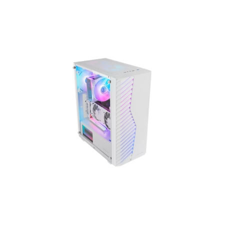 Boîtier tour ATX Mars Gaming MC-VOLT - Ventilateur ARGB 120 mm - Panneau latéral en verre trempé - Grille avant ARGB - 7 emplace