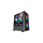Boîtier tour ultra-compact Mars Gaming MC-VORTEX - 3 ventilateurs FRGB 120 mm - Compatible MicroATX/Mini-ITX - Double compartime
