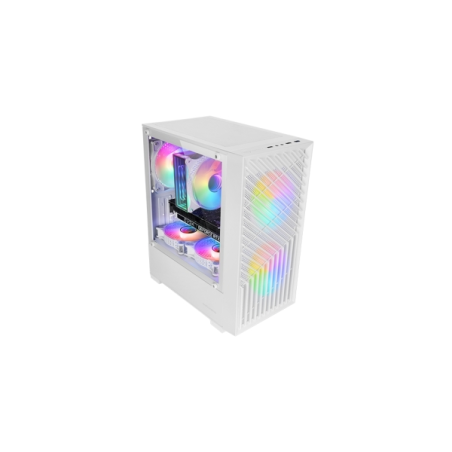 Boîtier mini-tour ultra-compact Mars Gaming MC-VORTEX - 3 ventilateurs FRGB 120 mm - Compatible MicroATX/Mini-ITX - Double compa