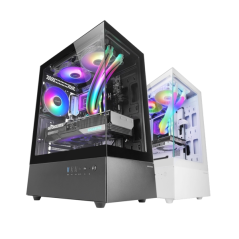 Boîtier tour ATX Mars Gaming MC-XO - Ventilateur arrière FRGB 120 mm - Refroidissement latéral - Double chambre - 7 emplacements
