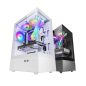 Boîtier tour ATX Mars Gaming MC-XO - Ventilateur arrière FRGB 120 mm - Refroidissement latéral - Double chambre - 7 emplacements