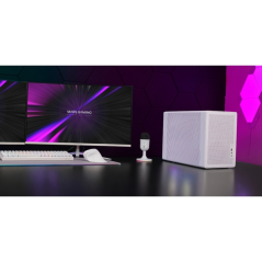 Boîtier tour ultra-compact Mars Gaming MC-XPRO - Compatible MicroATX/Mini-ITX - Grille de refroidissement à 360° - Ventilateur a