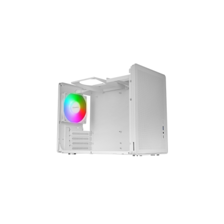 Boîtier mini-tour ultra-compact Mars Gaming MC-XPS - Ventilateur arrière FRGB 120 mm - Compatible MicroATX/Mini-ITX - Grille de