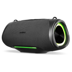 Enceinte Medion Life P61762 L 50 W - Bluetooth 5.3 - Mode diffusion - Résistante à l'eau - Jusqu'à 47 heures d'autonomie - Éclai