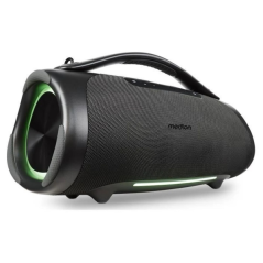 Enceinte Medion Life P61768 XL 50 W + 50 W RMS - Bluetooth 5.3 - Mode diffusion - Résistante à l'eau - Jusqu'à 30 heures d'auton