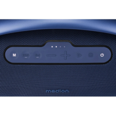 Enceinte Medion Life P61768 XL 50 W + 50 W RMS - Bluetooth 5.3 - Mode diffusion - Résistante à l'eau - Jusqu'à 30 heures d'auton