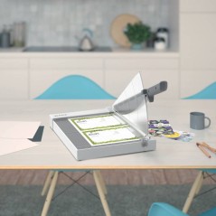 Massicot Leitz Precision Home A4 - Compact et léger - Coupe précise - Couleur anthracite