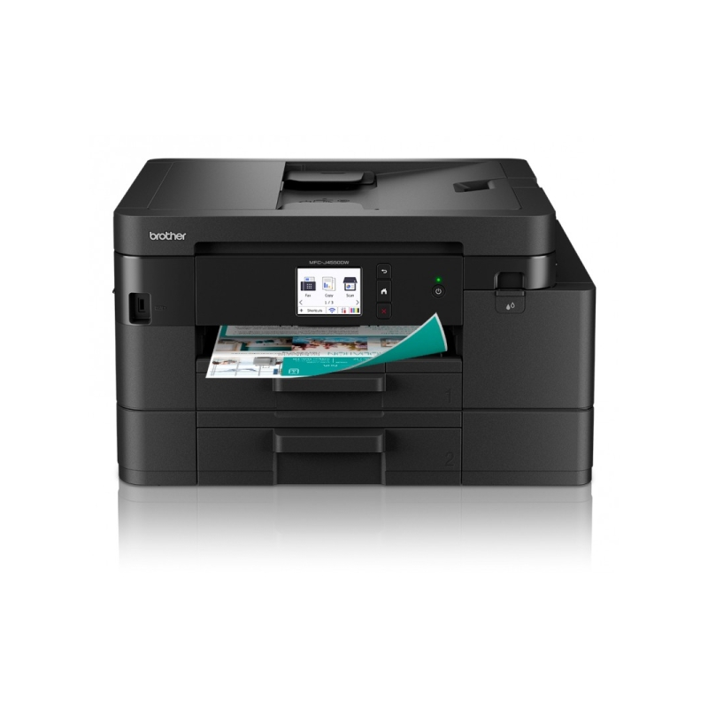 Imprimante multifonction couleur recto verso Brother MFC-J4550DW avec fax Wi-Fi 20 ppm et chargeur automatique de documents 20 f