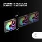 Mars Gaming MF-LINKFINITY Ventilateur PWM Modulaire - Éclairage Infinity Mirror 360° - Connexion Modulaire LINKFINITY - Contrôle