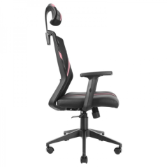 Chaise Gaming Mars Gaming MGC-ERGO - Ergonomie Totale - Support Lombaire et Cervical Ajustable - Inclinaison 90-160° - Base Renf