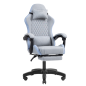 Chaise de jeu ergonomique Mars Gaming MGC-X en tissu respirant - Repose-pieds extensible - Coussins lombaires et cervicaux - 660