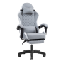 Chaise de jeu ergonomique Mars Gaming MGC-X en tissu respirant - Repose-pieds extensible - Coussins lombaires et cervicaux - 660