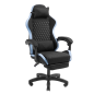 Chaise de jeu ergonomique Mars Gaming MGC-X en tissu respirant - Repose-pieds extensible - Coussins lombaires et cervicaux - 660