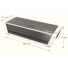 Plastifieuse Leitz A3 Ilam Touch 2 - Smart Sensor - Haute Vitesse (1 000 Mm/Min) - Blanc Brillant / Anthracite - Technologie