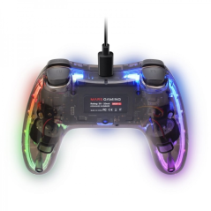 Manette de jeu professionnelle Mars Gaming MGP-C - Éclairage NEON RGB - Double vibration haptique - Compatibilité multiplateform