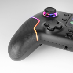 Manette sans fil Mars Gaming MGP-V3 - Bluetooth - Jusqu'à 9 heures d'autonomie - Prise jack 3,5 mm - Éclairage RGB - Batterie 10