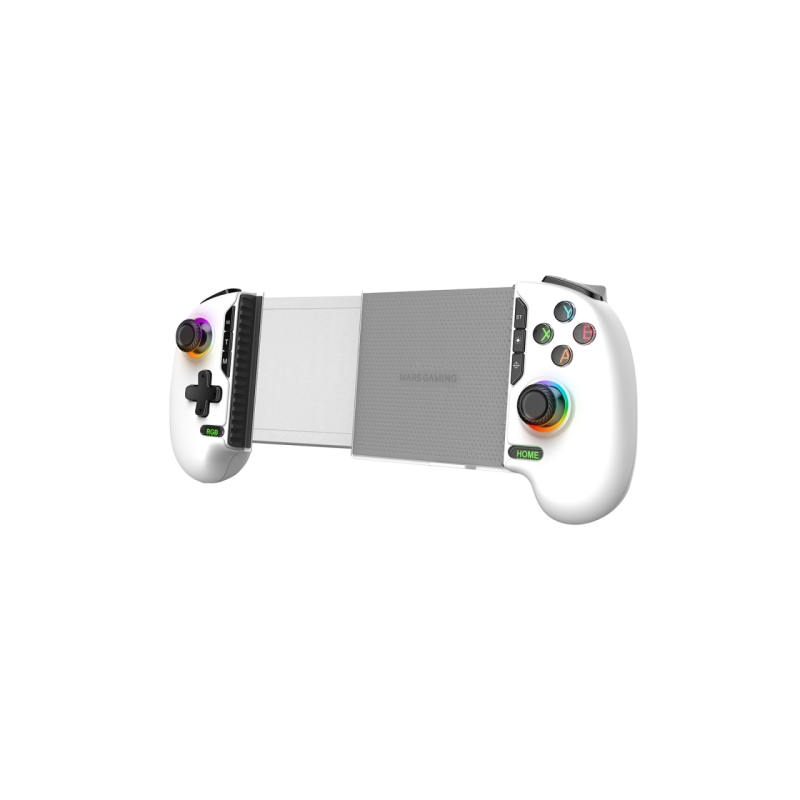 Manette de jeu multiplateforme Mars Gaming MGPXPRO - Bluetooth - Jusqu'à 10 heures d'autonomie - Double vibration - Batterie 100
