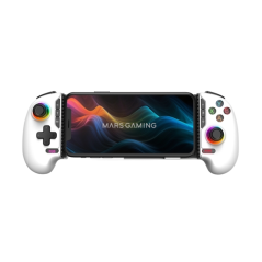 Manette de jeu multiplateforme Mars Gaming MGPXPRO - Bluetooth - Jusqu'à 10 heures d'autonomie - Double vibration - Batterie 100