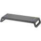 Support pour Moniteur Mars Gaming Premium MGS-ONE - Réglable 3 Tailles - Éclairage Chroma RGB - USB 2.0 - Tiroir de Rangement -