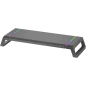 Support pour Moniteur Mars Gaming Premium MGS-ONE - Réglable 3 Tailles - Éclairage Chroma RGB - USB 2.0 - Tiroir de Rangement -