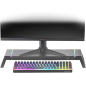 Support pour Moniteur Mars Gaming Premium MGS-ONE - Réglable 3 Tailles - Éclairage Chroma RGB - USB 2.0 - Tiroir de Rangement -
