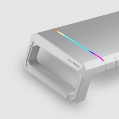 Support pour Moniteur Mars Gaming MGS-ONE - Eclairage CHROMA RGB - Taille Ajustable - Ergonomie optimale - Connecteur USB 2.0 -