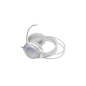 Casque gaming Mars Gaming MH124 - Câble de 180 cm - Contrôle du volume - Microphone flexible intégré - Éclairage FRGB - Blanc