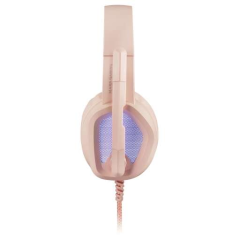 Mars Gaming MH320 Casque de jeu avec microphone pliable - Éclairage RVB - Bandeau réglable - Coussinets d'oreille rembourrés - C