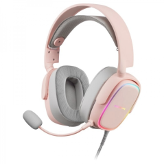 Casque de jeu Mars Gaming MHAX - Éclairage à flux RVB - Pilotes Hi-Fi 53 mm - Microphone amovible - Coussinets AIR - Compatible