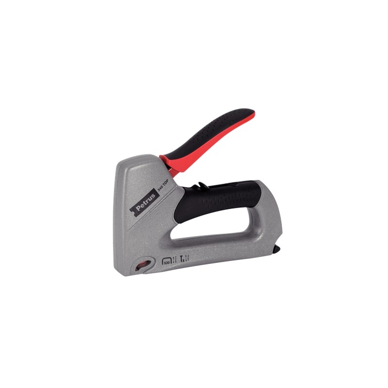 Cloueur/Agrafeuse Top Métal Petrus 295 - Pour Agrafes 530/6 à 14mm et Broches Type 8 à 15mm - Réglage de Puissance - Couleur